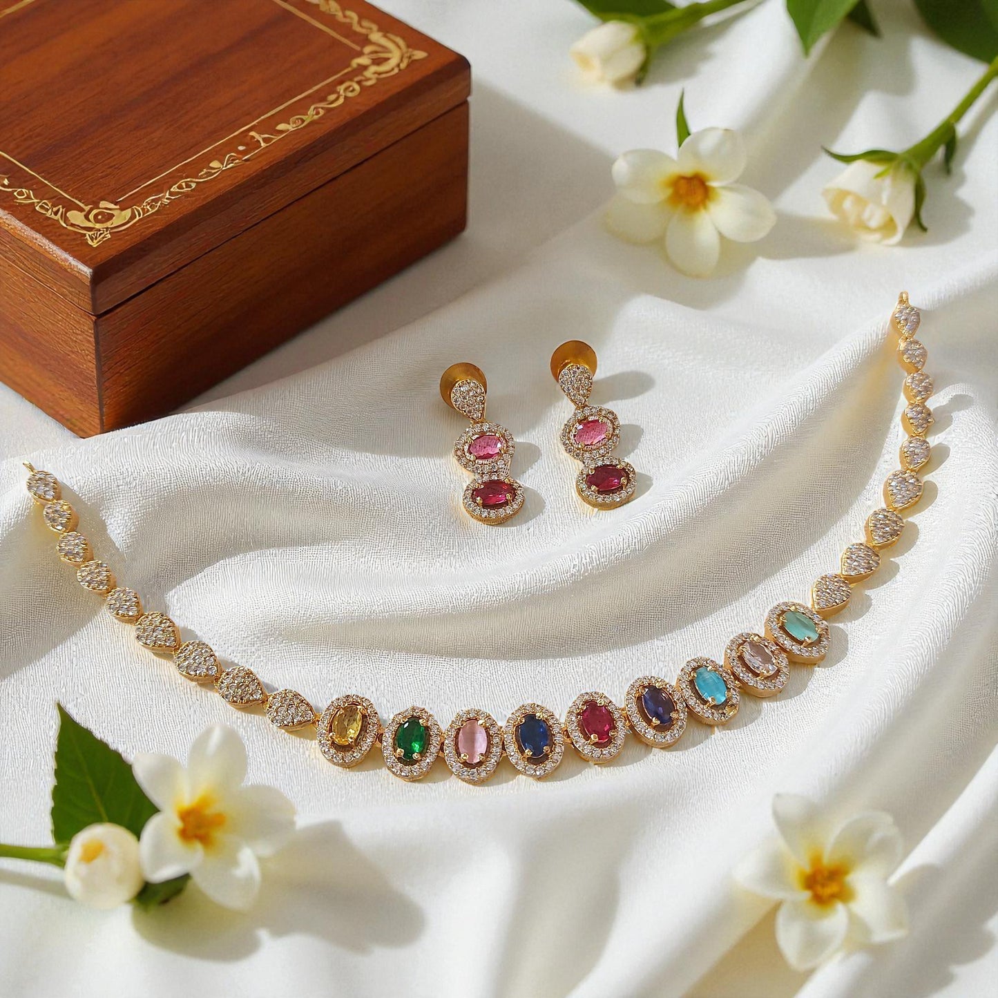 Multicolor Radiance Necklace Set