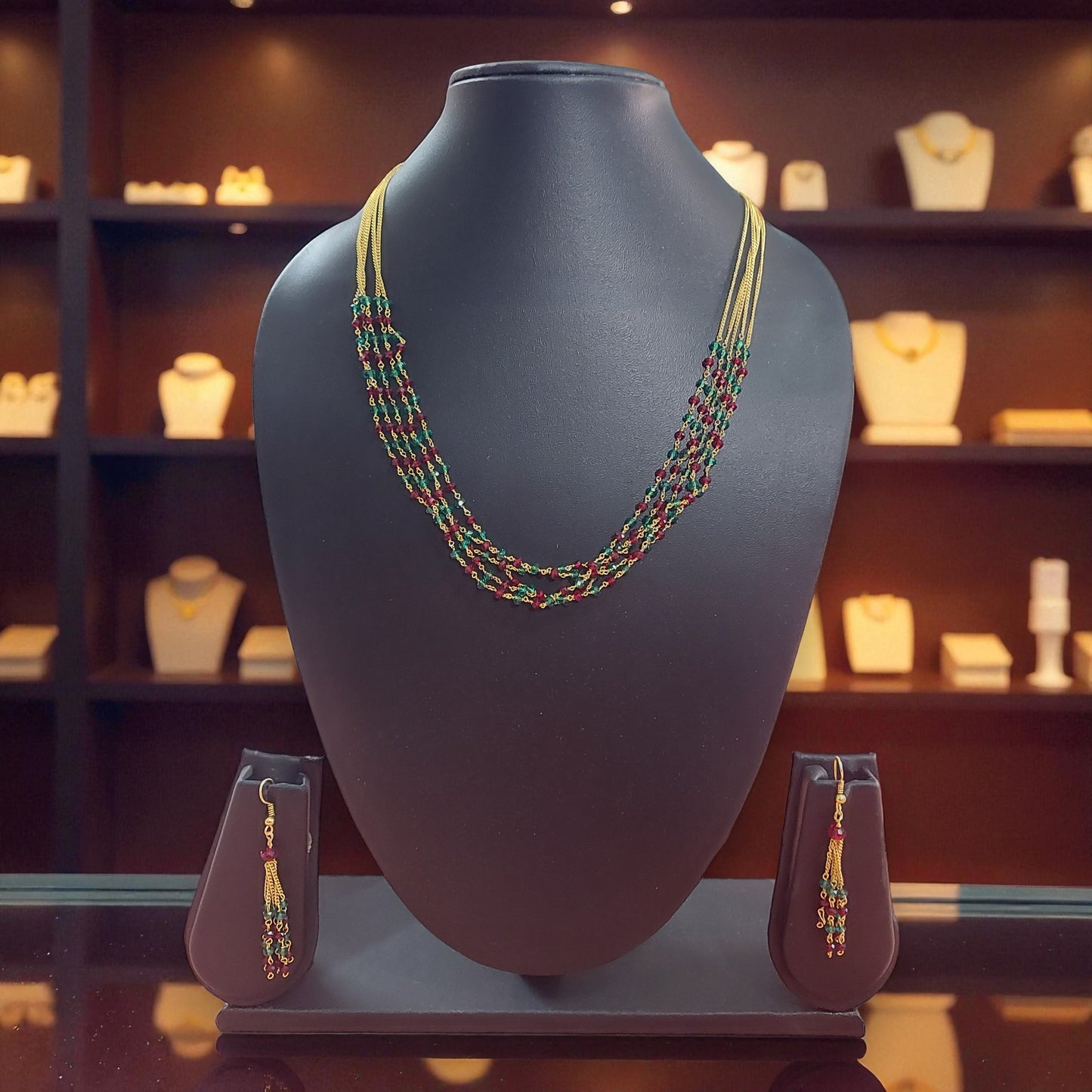 Tri-Color Bead Chain Set