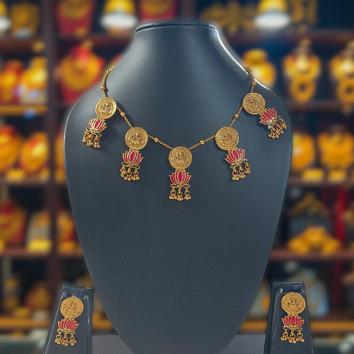 Lotus Coin Elegance Necklace