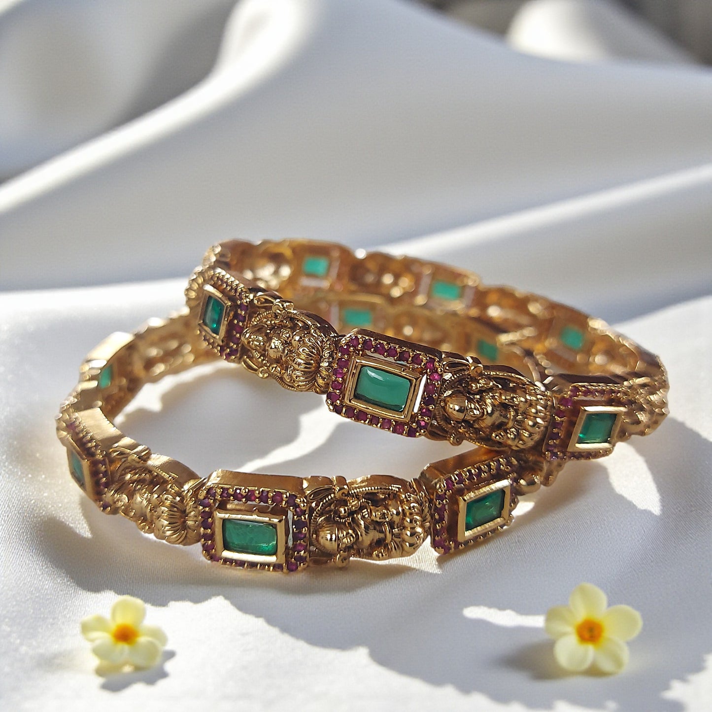 Temple-style Lakshmi Bangle Pair