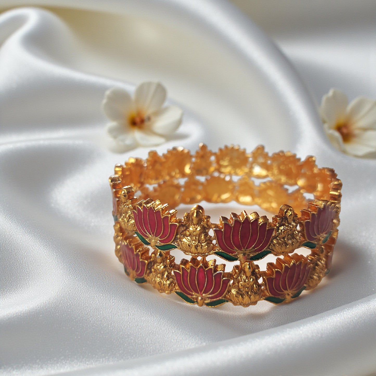 Lotus Lakshmi Bangle Pair
