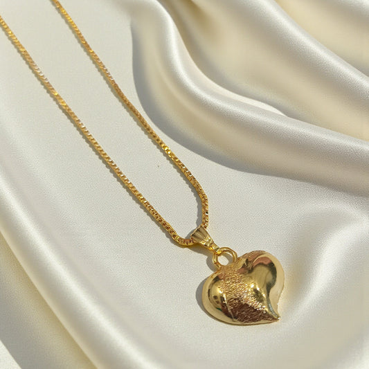Golden Heart Charm Chain