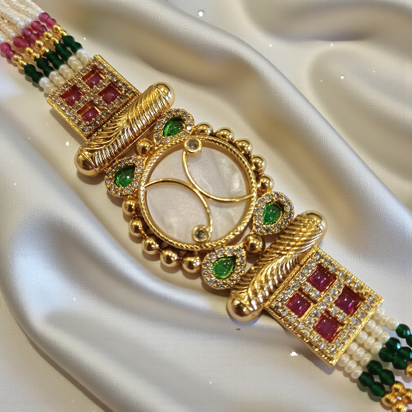 Kundan Beaded Bracelet – Design 1