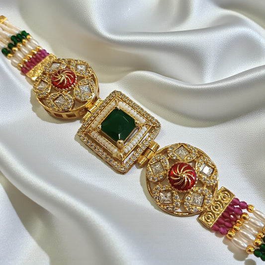 Kundan Beaded Bracelet – Design 4