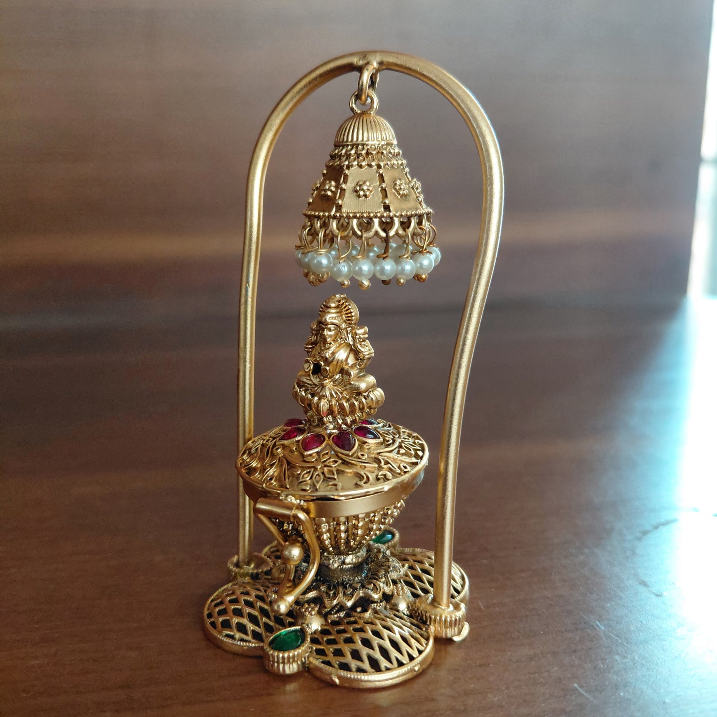 Hanging Bell Lakshmi Kumkum Box