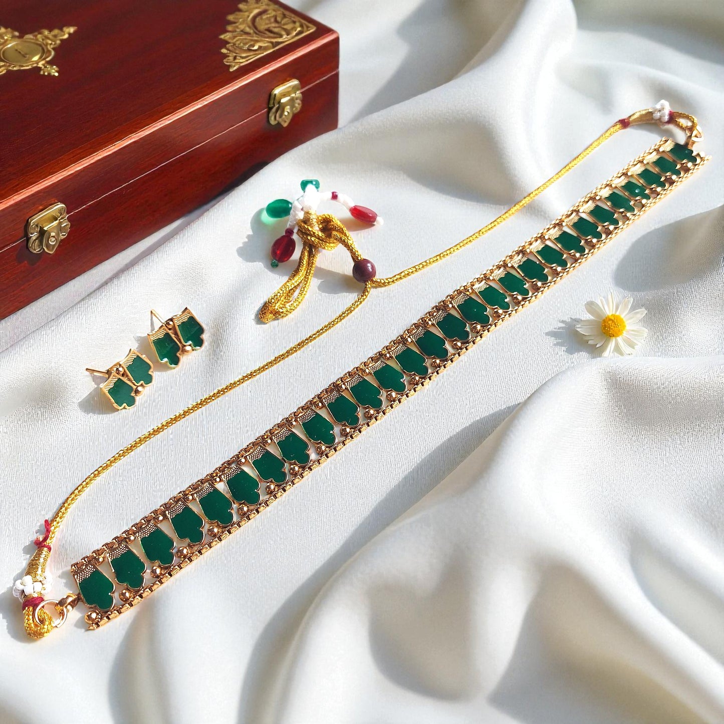 Emerald Tile Choker