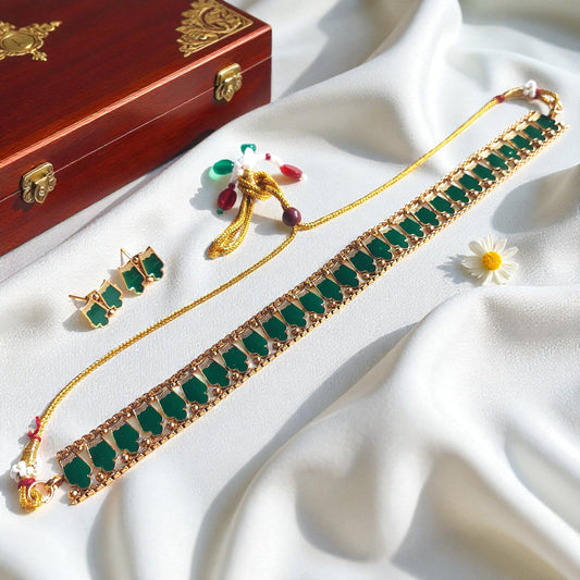 Emerald Tile Choker