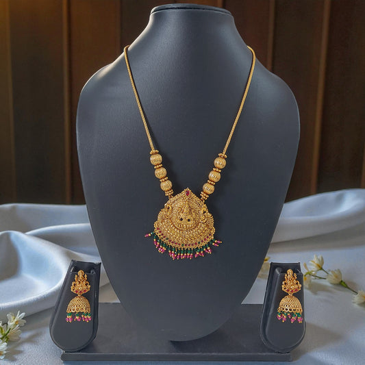 Divine Lakshmi Coin Pendant Set