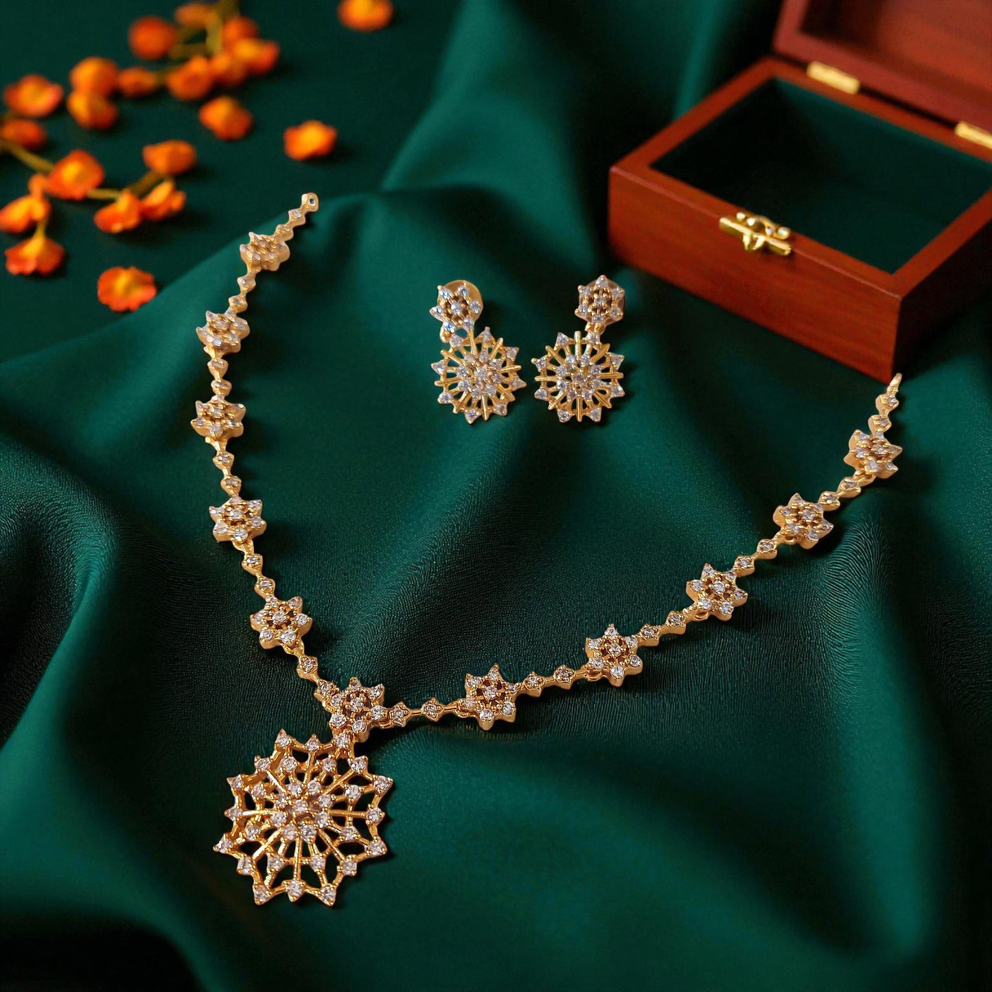 Starlit Bloom Necklace Set