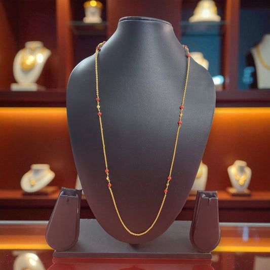 Red Bead Long Chain