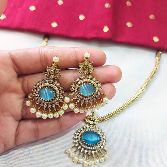 Blue Radiance Necklace Set