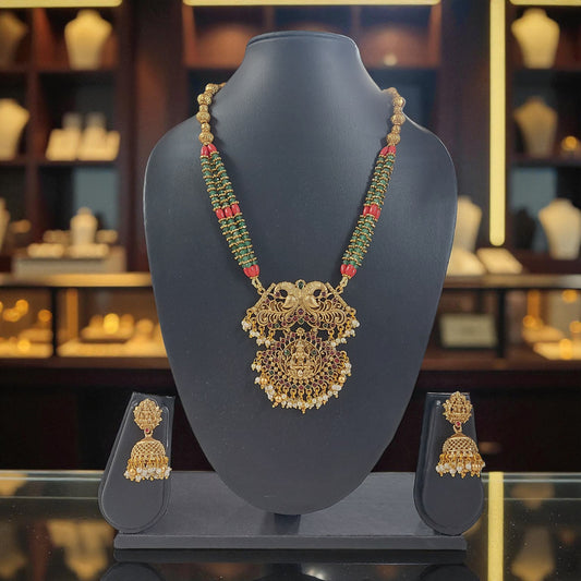 Lakshmi Pendant Heritage Beads Set