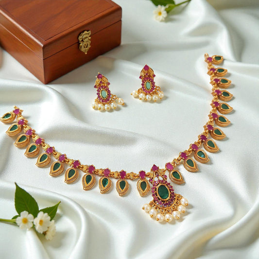 Palakka Inspired Necklace Set