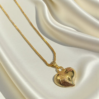Golden Heart Charm Chain