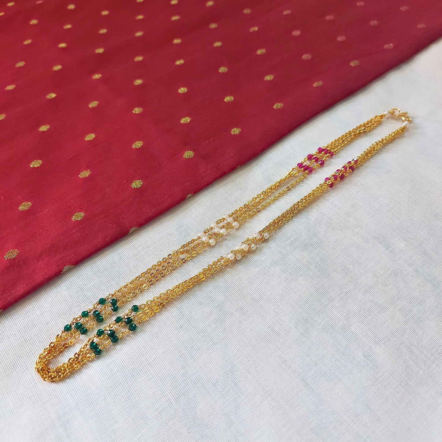 Triple Tone Bead Chain