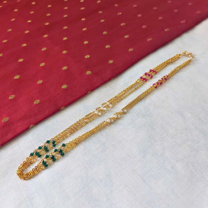 Triple Tone Bead Chain