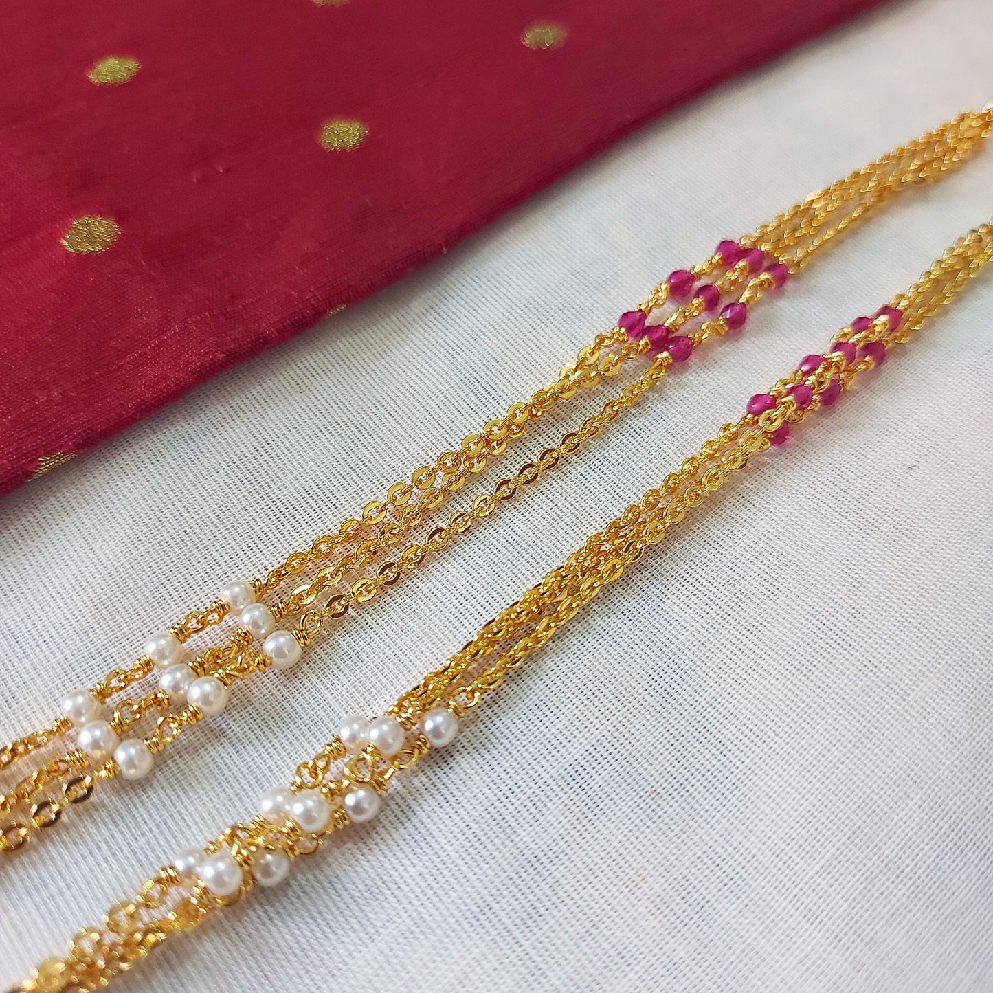 Triple Tone Bead Chain