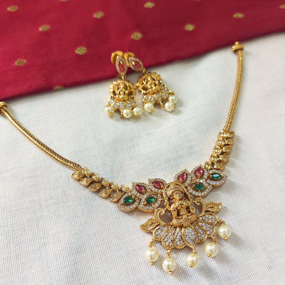 Lakshmi Devi Traditional Necklace Set