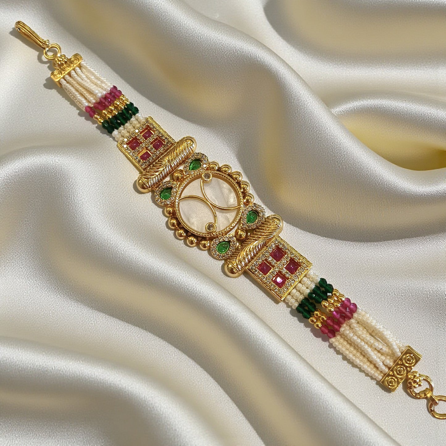 Kundan Beaded Bracelet – Design 1