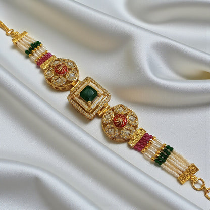 Kundan Beaded Bracelet – Design 4