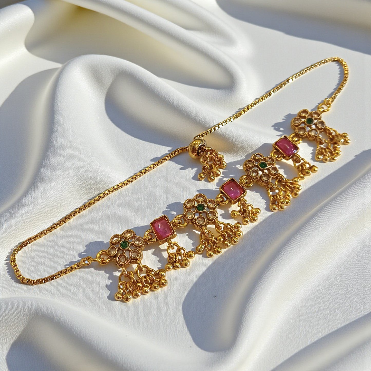 Temple Work Cluster Bracelet