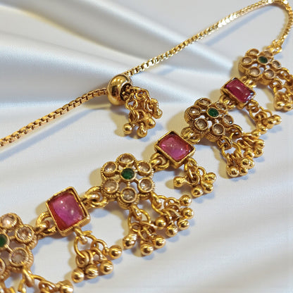 Temple Work Cluster Bracelet
