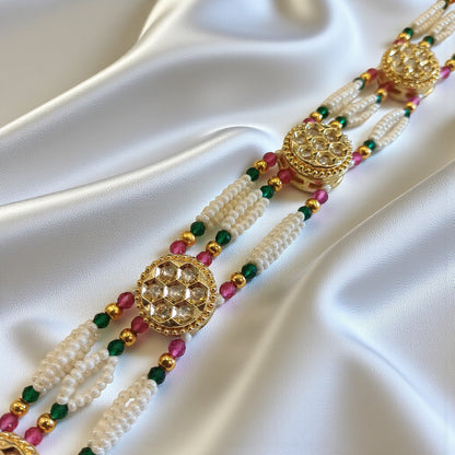 Pearl Floral Multi-String Hair Accessory