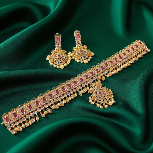 Ruby Majesty Choker Set