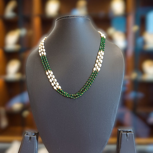 Emerald Pearl Layers Chain