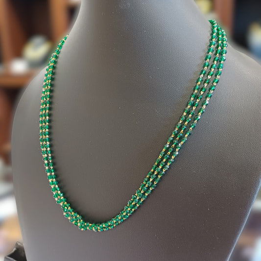 Emerald Bead Strings