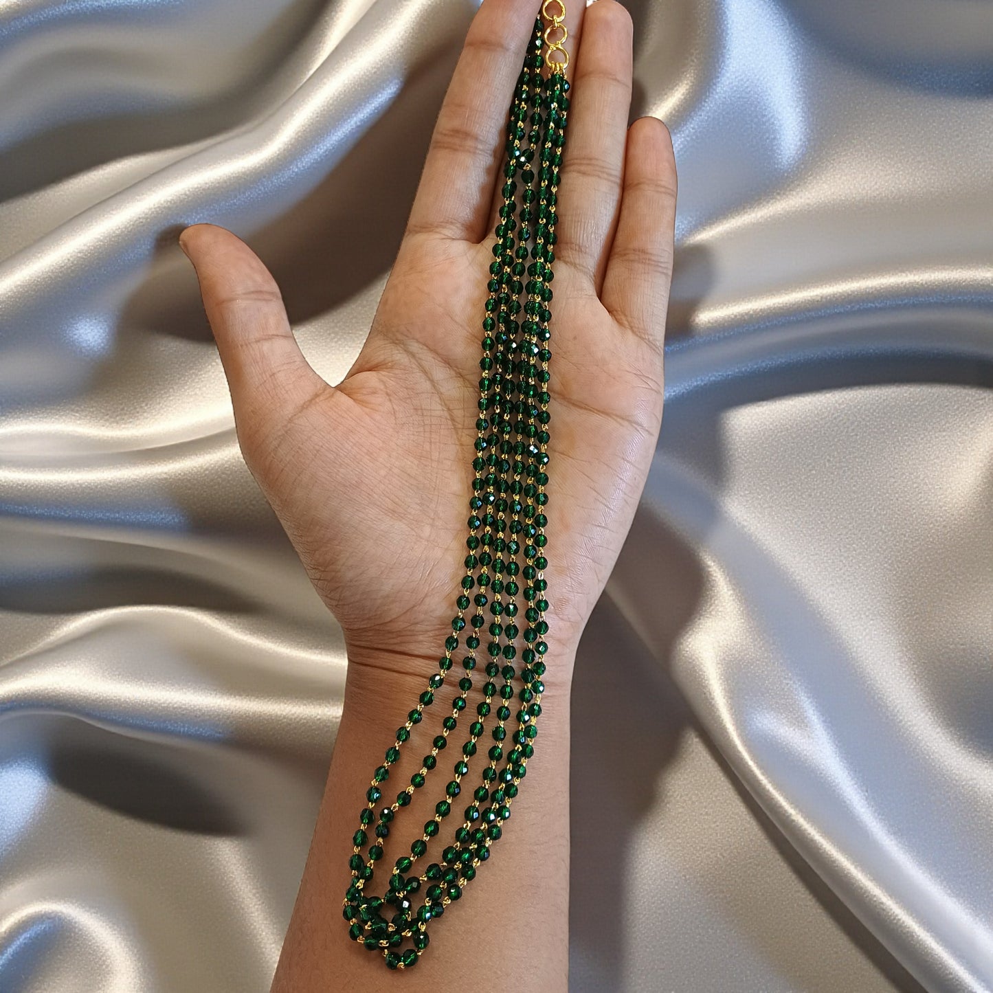 Emerald Bead Strings