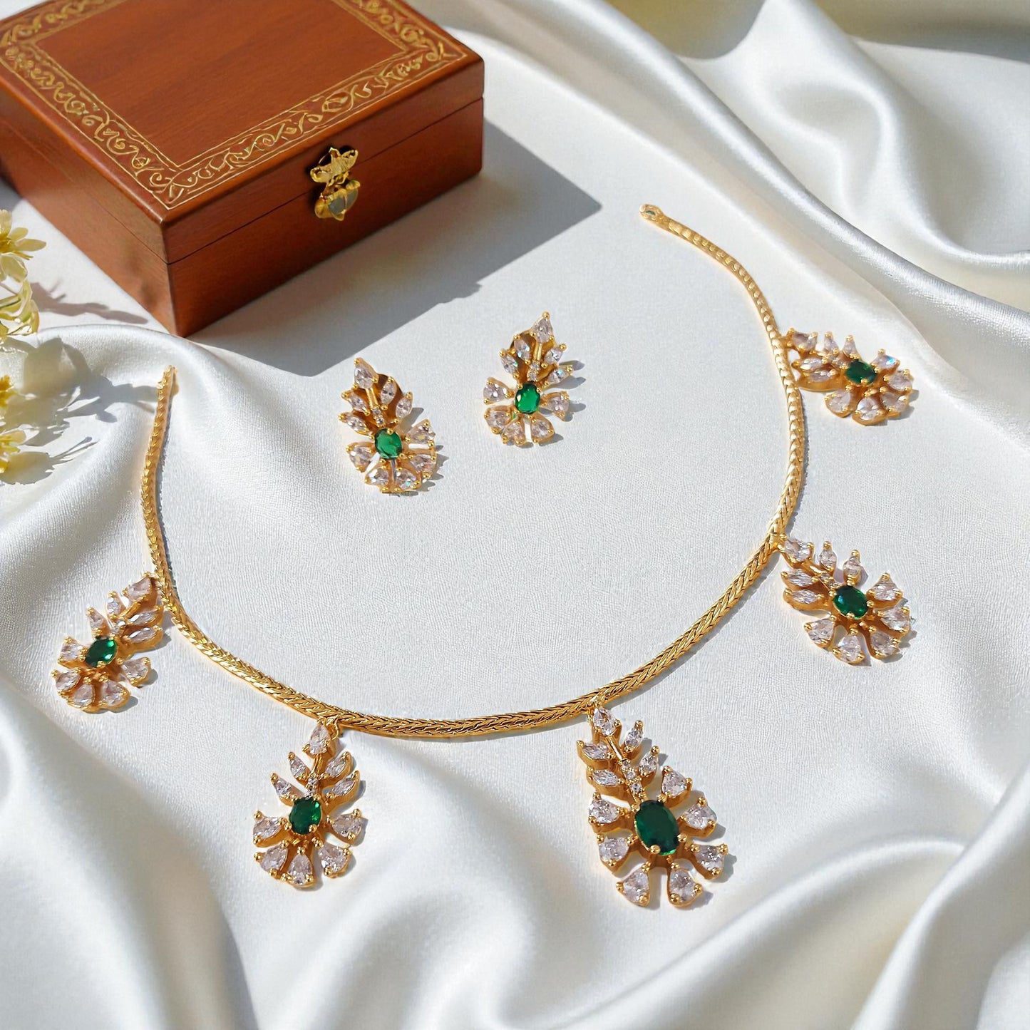 Radiant Blossom Necklace Set