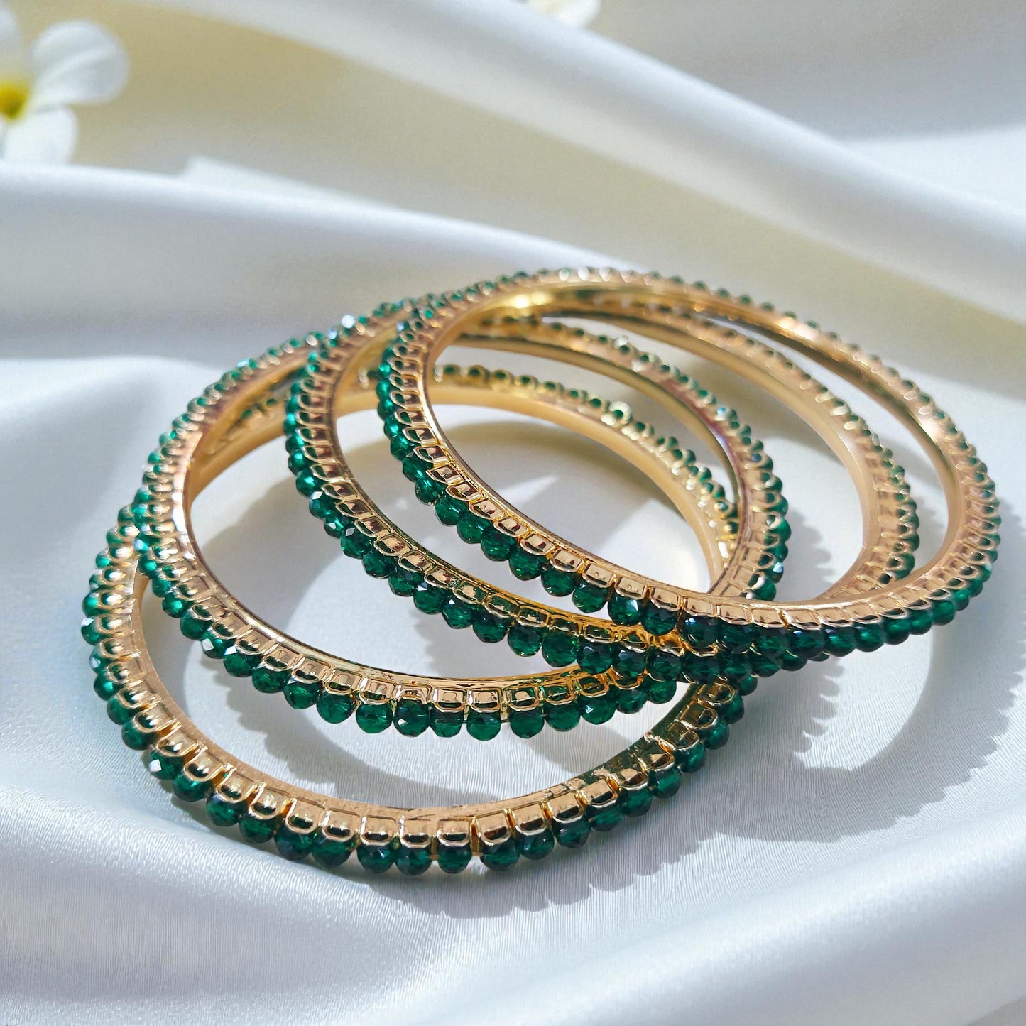 Emerald Glow Bangles