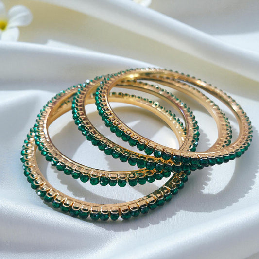 Emerald Glow Bangles