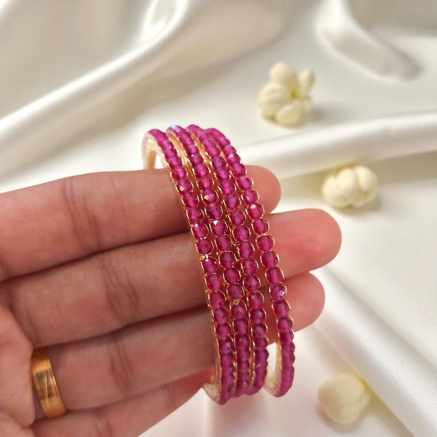 Ruby Glow Bangles