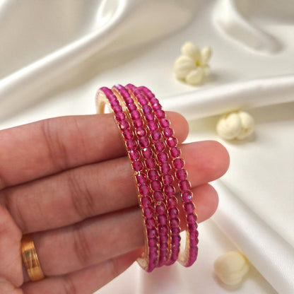 Ruby Glow Bangles