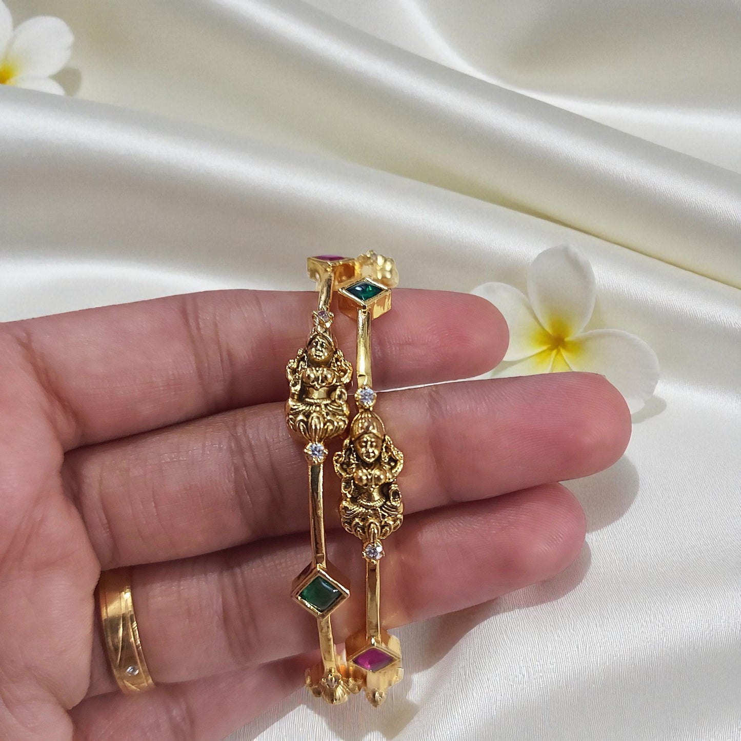 Lakshmi Charm Bangles - Set of 2