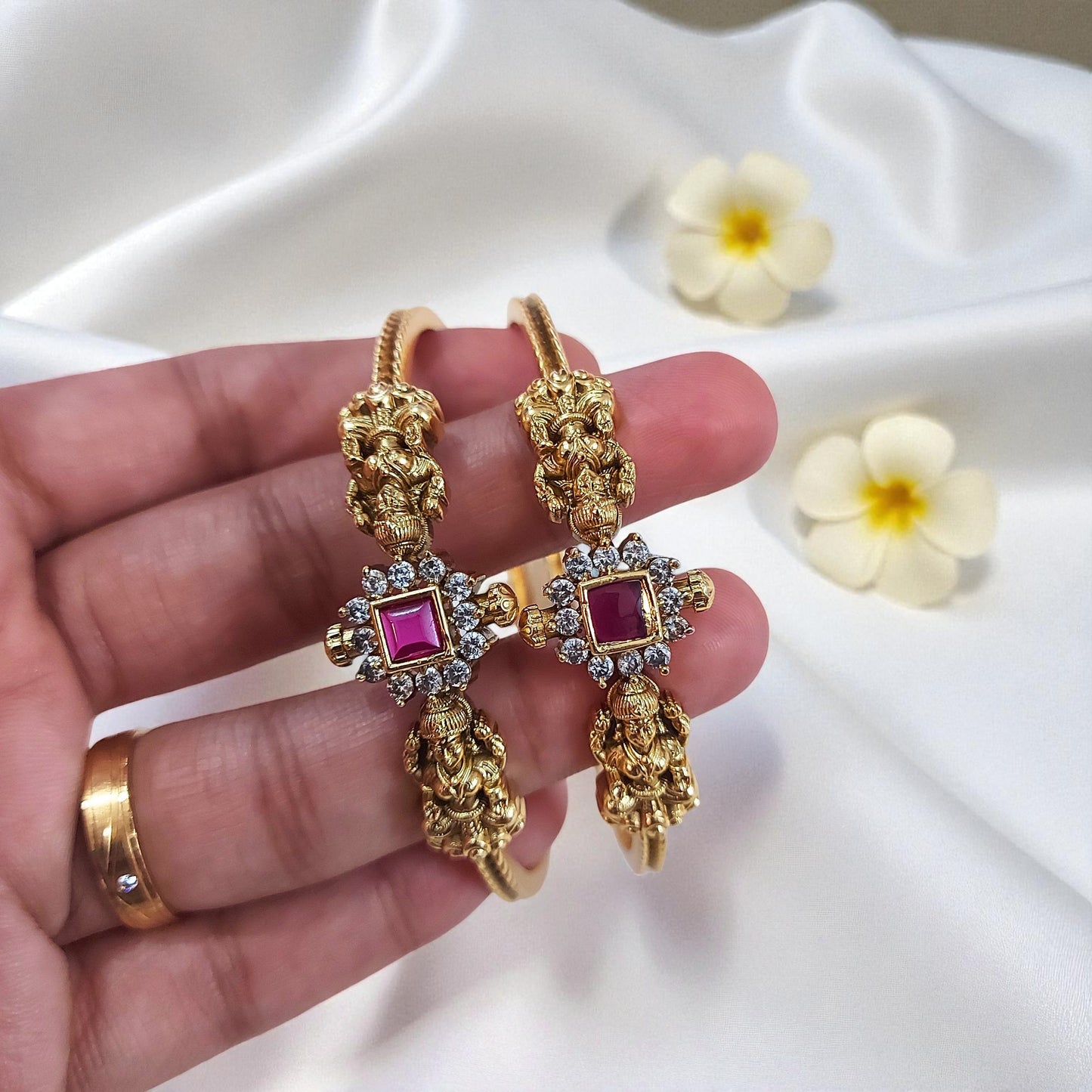 Heritage Ruby Bangles - Set of 2