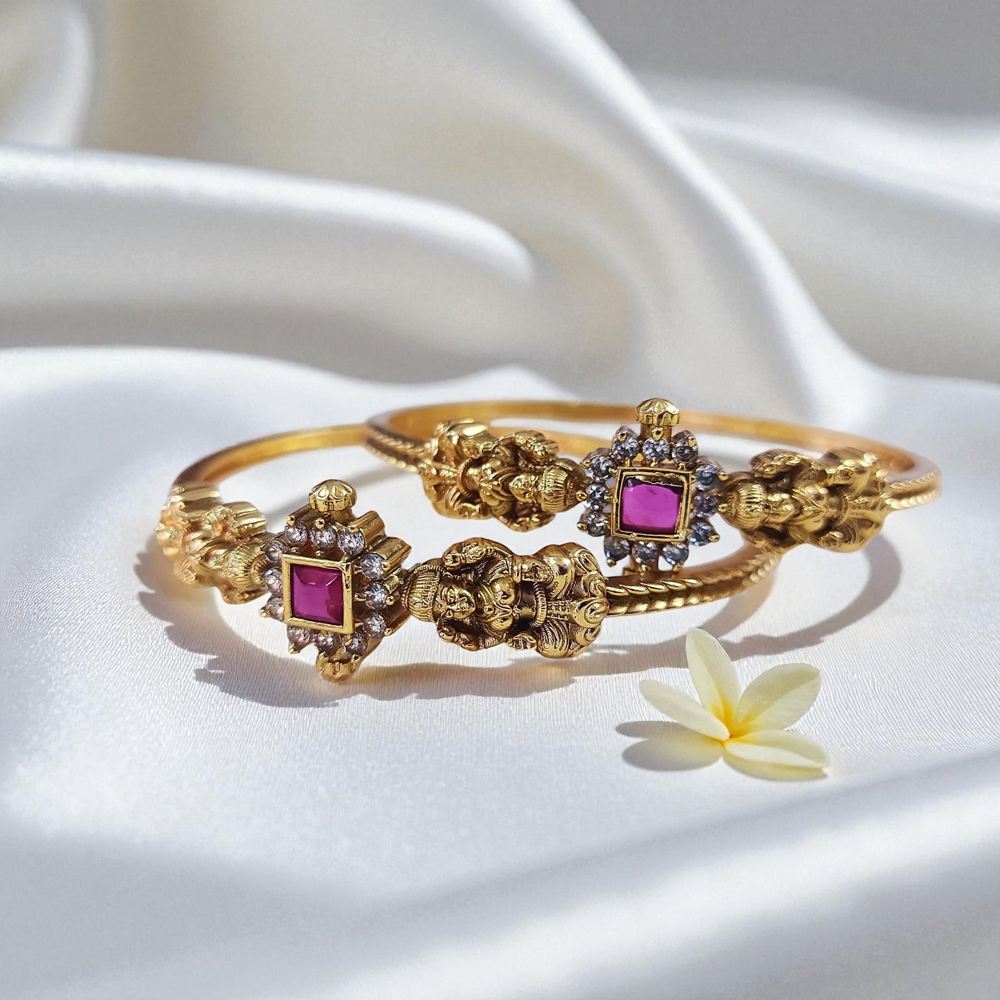 Heritage Ruby Bangles - Set of 2