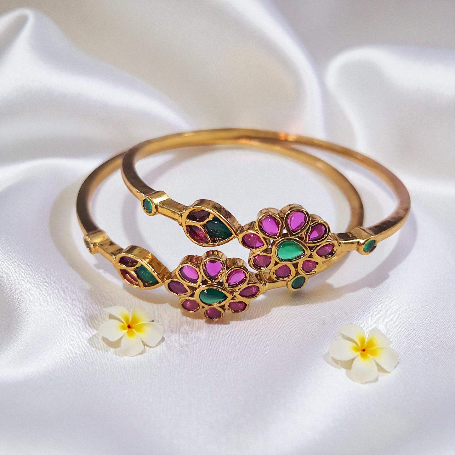 Lotus Glow Bangles - Set of 2