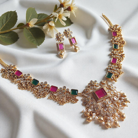 Amarathna Premium Necklace Set