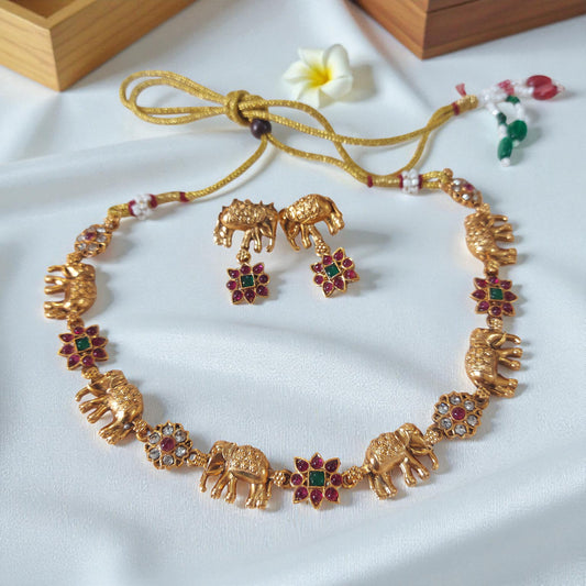Gajashri Temple Necklace