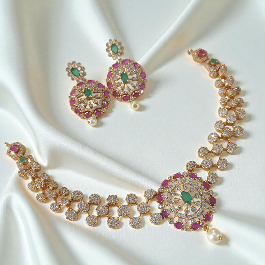 Emerald Glow Necklace Set