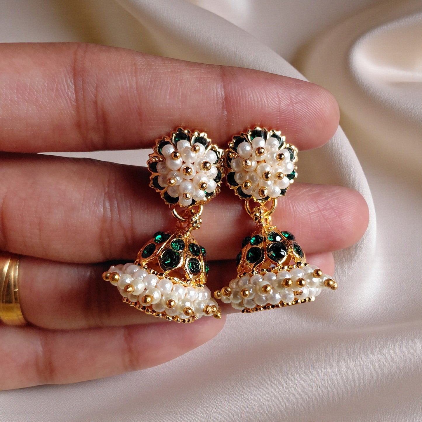 Pearl Jhumkas