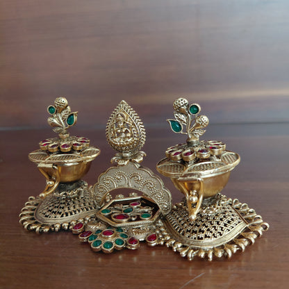 Dual Floral Kumkum Box Set