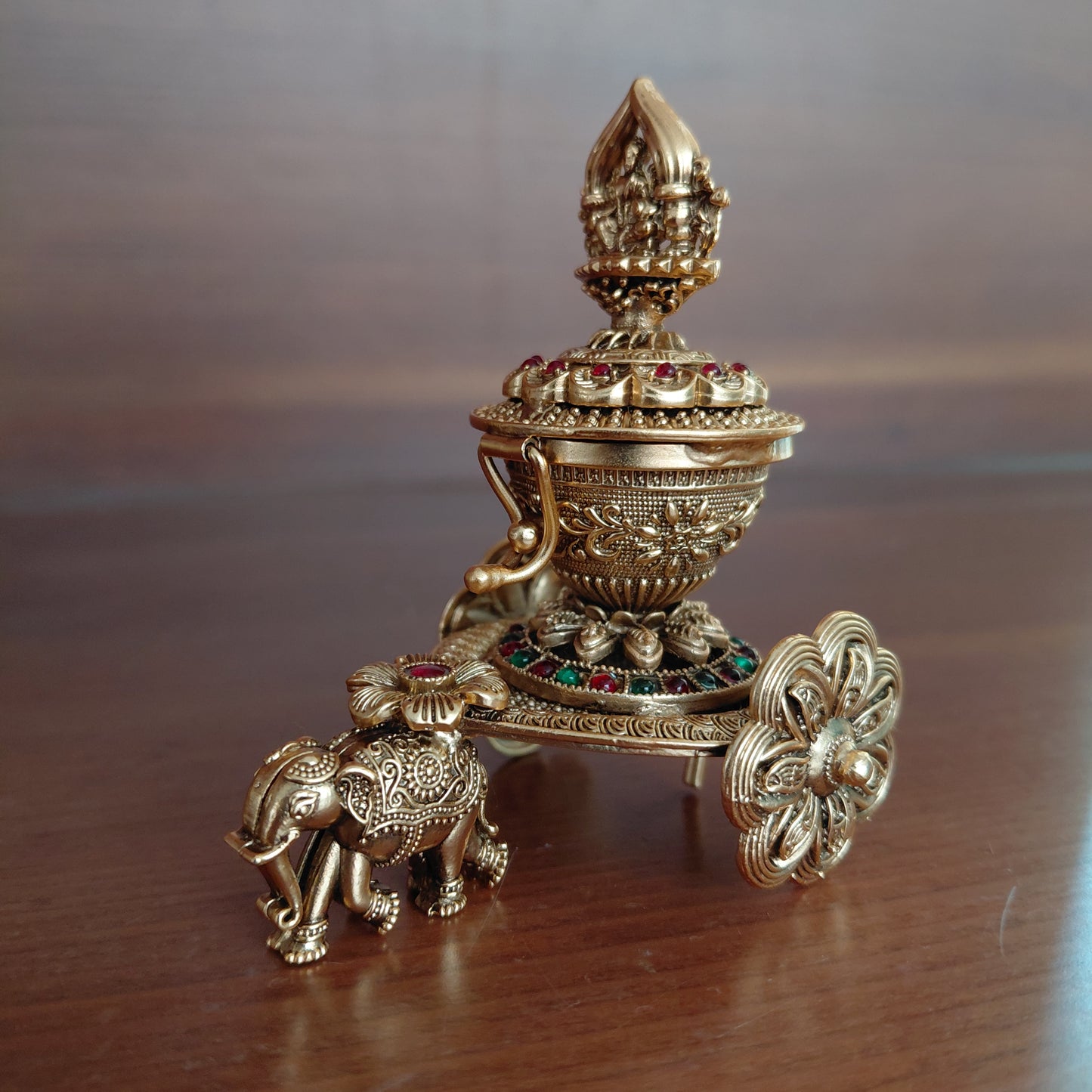 Elephant Cart Kumkum Box
