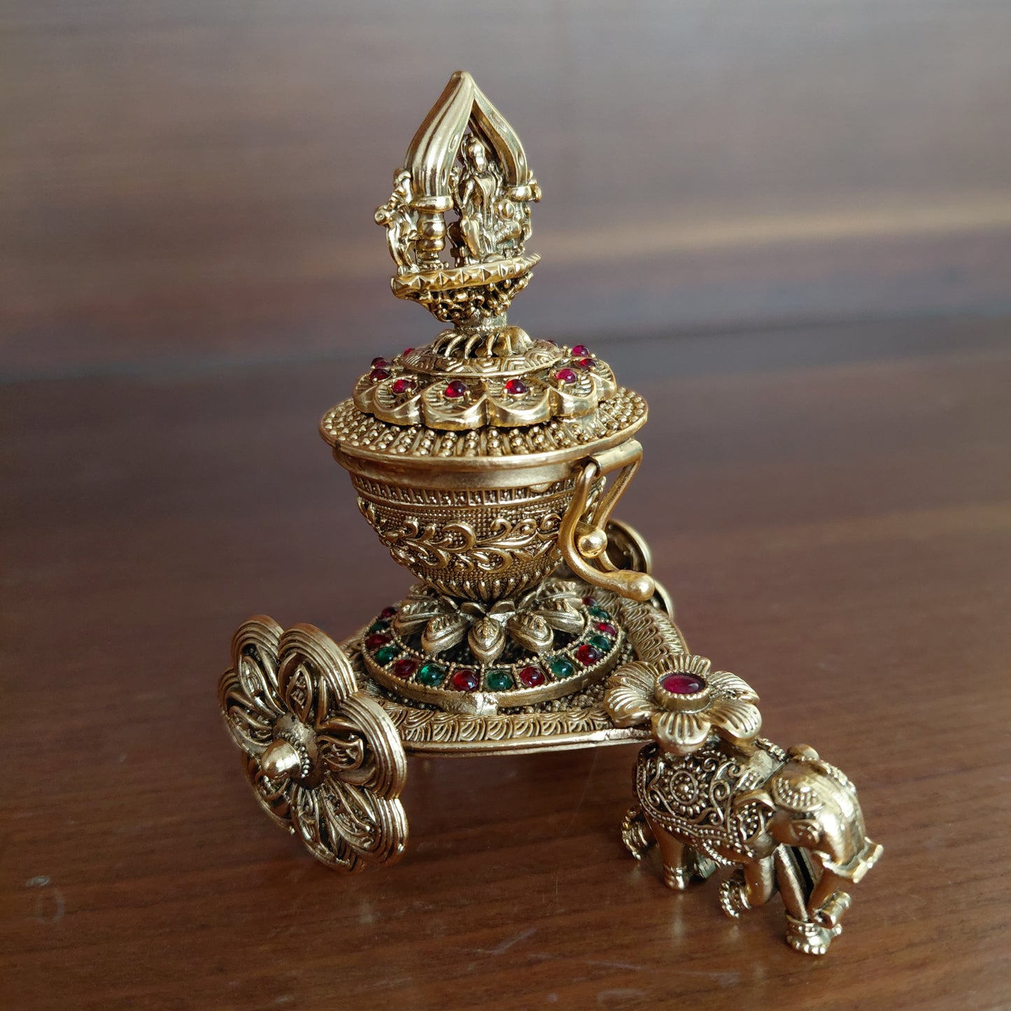 Elephant Cart Kumkum Box