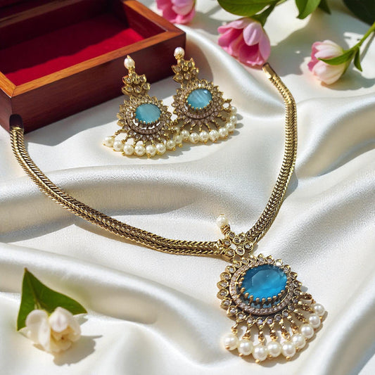 Blue Radiance Necklace Set