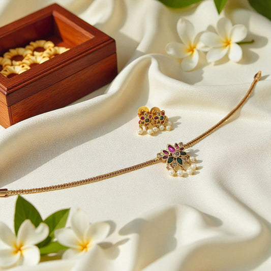 Lotus Pearl Choker Set