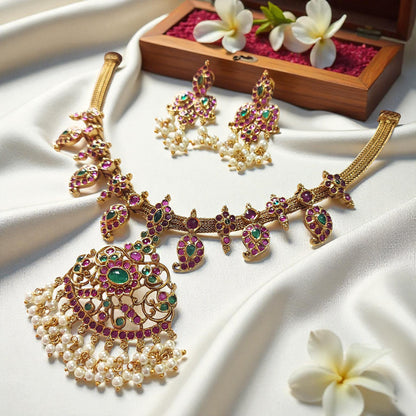 Amarathna Premium Necklace Set